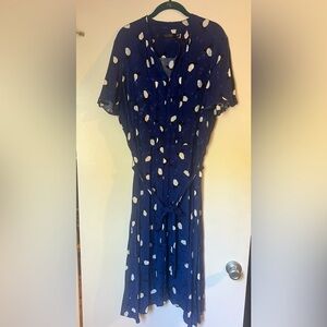 Ralph Lauren Navy & White Shirt dress 20w